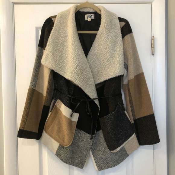 Jolt Jackets & Blazers - Sherpa Plaid Jacket